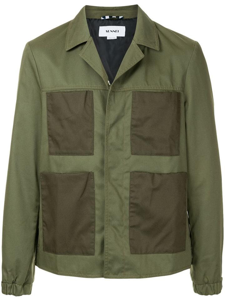 Sunnei Built-in Backpack Jacket - Green