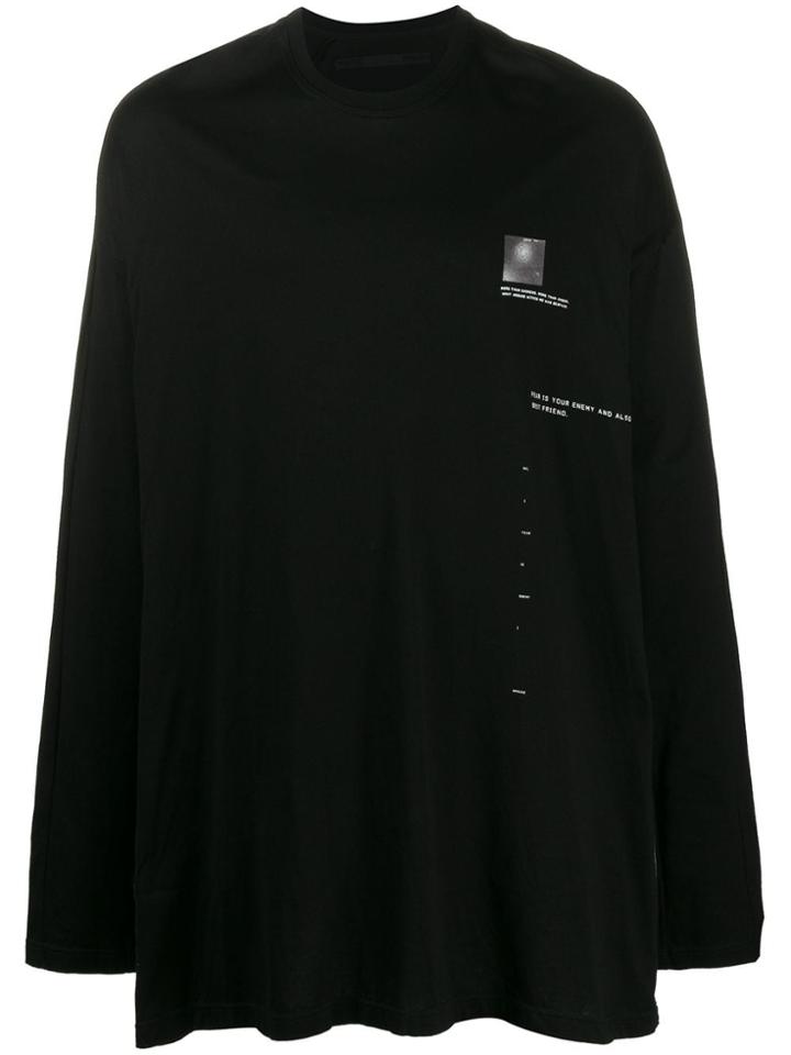 Julius F.y.e Oversized Long-sleeved T-shirt - Black