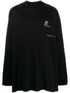 Julius F.y.e Oversized Long-sleeved T-shirt - Black
