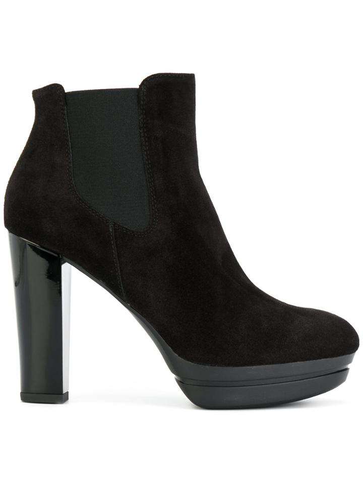 Hogan Platform Boots - Black