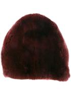 Marni Rabbit Fur Hat - Red