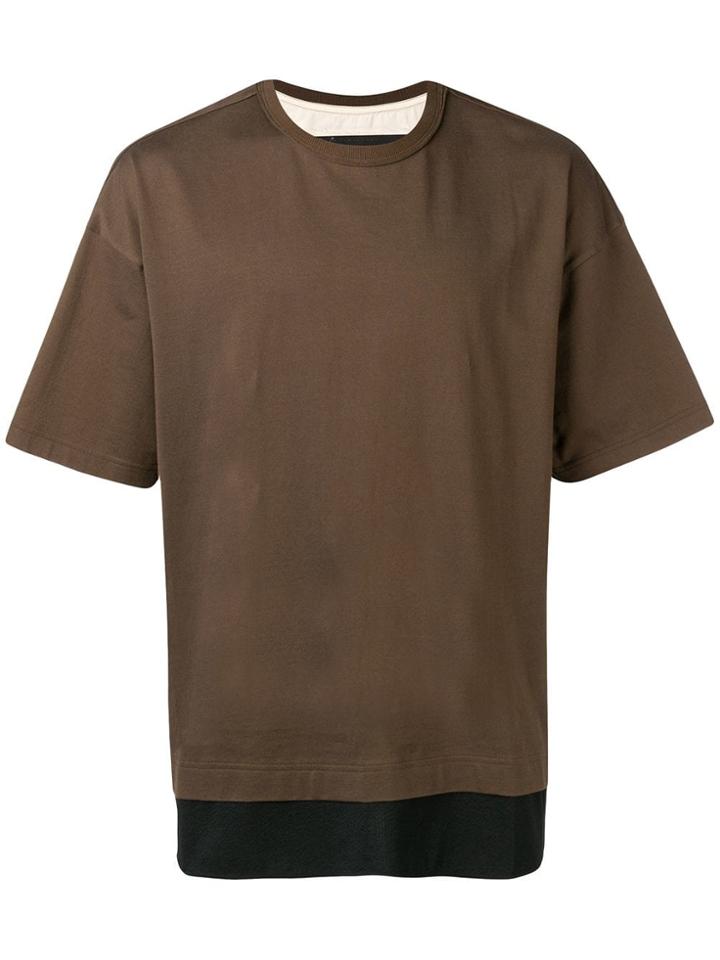Ziggy Chen Boxy Fit T-shirt - Brown