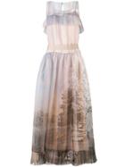 Fendi Printed Voile Dress - Nude & Neutrals