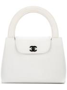 Chanel Vintage Cc Logos Hand Bag - White