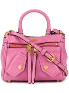 Moschino Biker Pocket Handbag - Pink & Purple