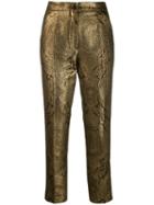 Etro Metallic Finish Trousers - Gold