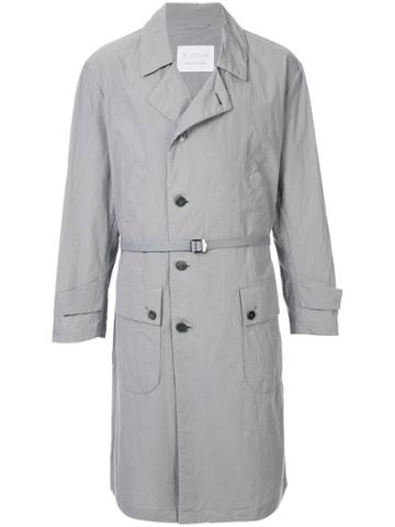 Blueflag + Kiminori Morishita Belted Trench Coat - Grey