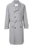 Blueflag + Kiminori Morishita Belted Trench Coat - Grey