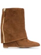The Seller Foldover Flap Boots - Brown