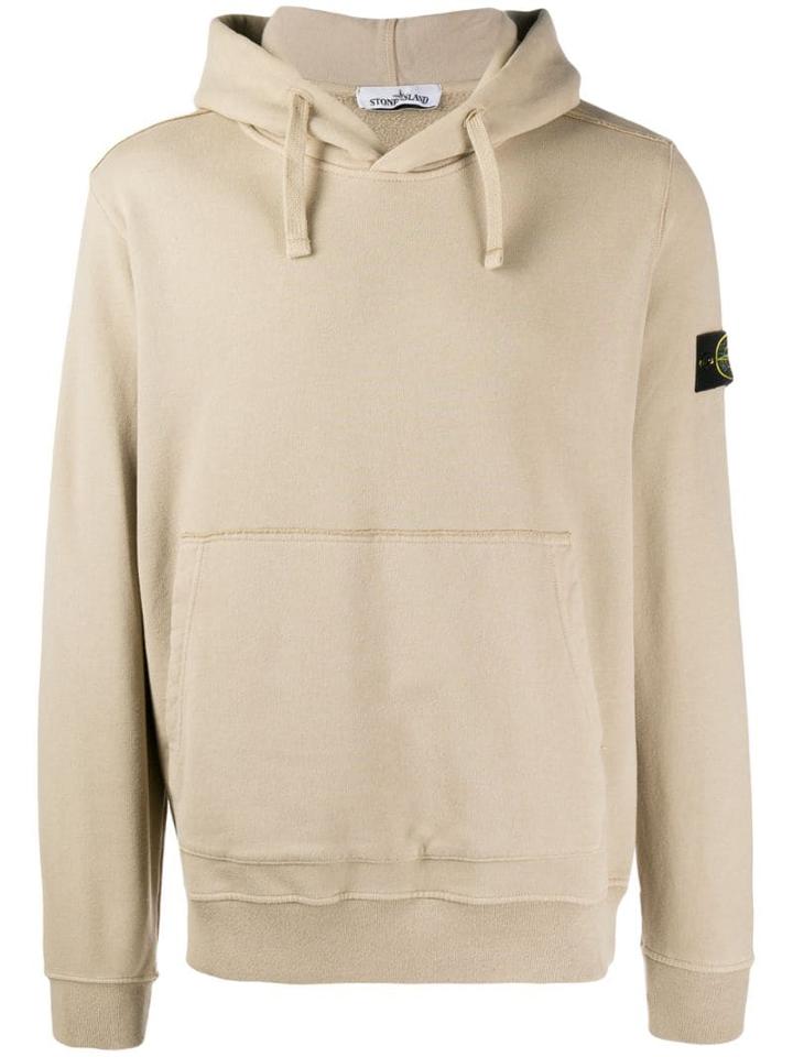 Stone Island Kangaroo Pocket Hoodie - Neutrals