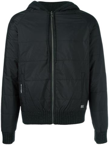 Bikkembergs Reversible Hooded Jacket, Men's, Size: Medium, Black, Polyester/wool/acrylic