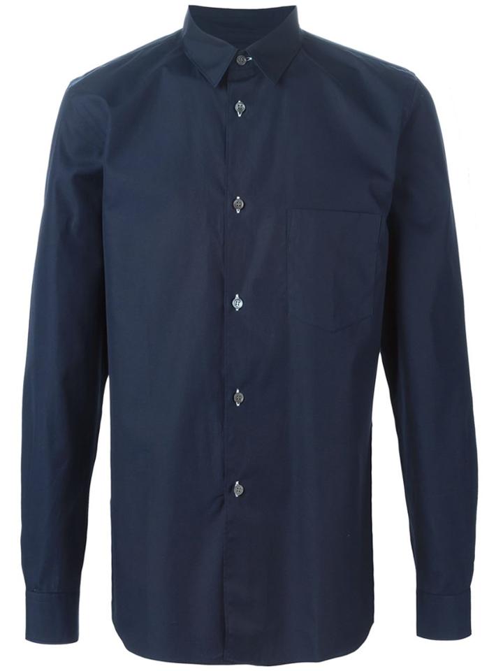 Comme Des Garçons Shirt Button Down Shirt - Blue