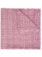 Faliero Sarti 'tundra' Scarf, Women's, Pink/purple, Silk/polyester/cupro/virgin Wool