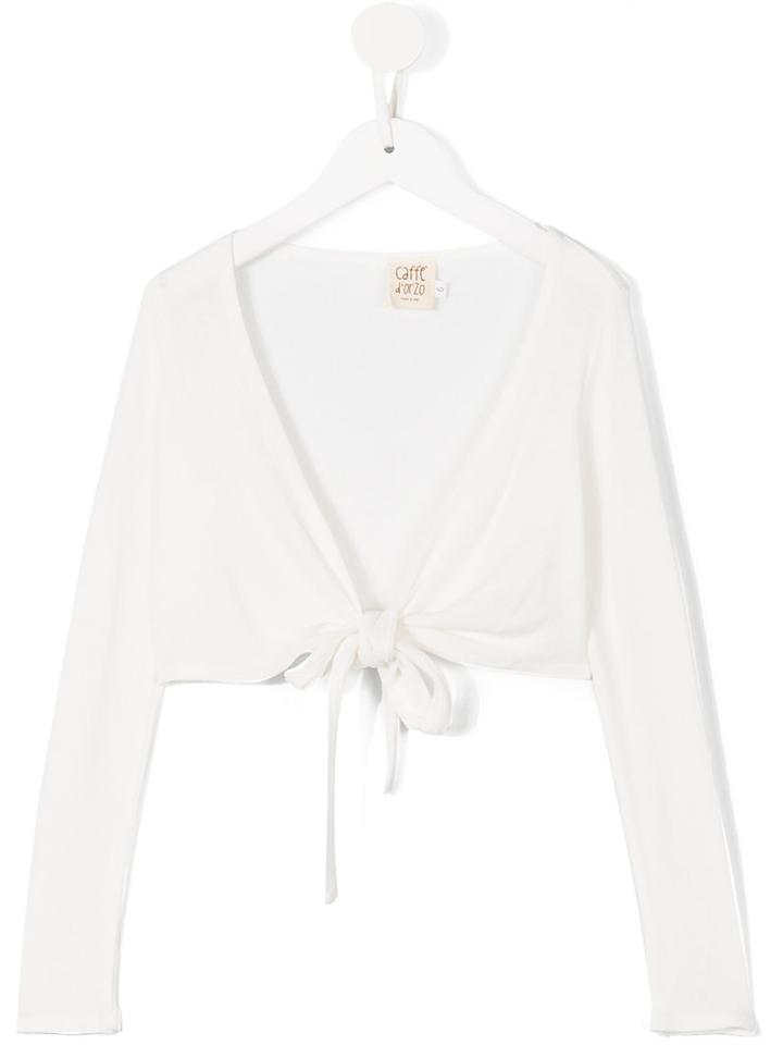 Caffe' D'orzo Noelia Cardigan, Girl's, Size: 12 Yrs, White