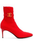 Alyx Stretch Ankle-length Boots - Red