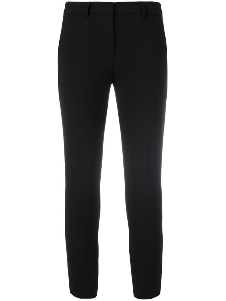 Blanca Cropped Skinny Trousers - Black
