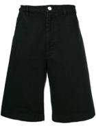 Raf Simons Loose-fit Denim Shorts - Black