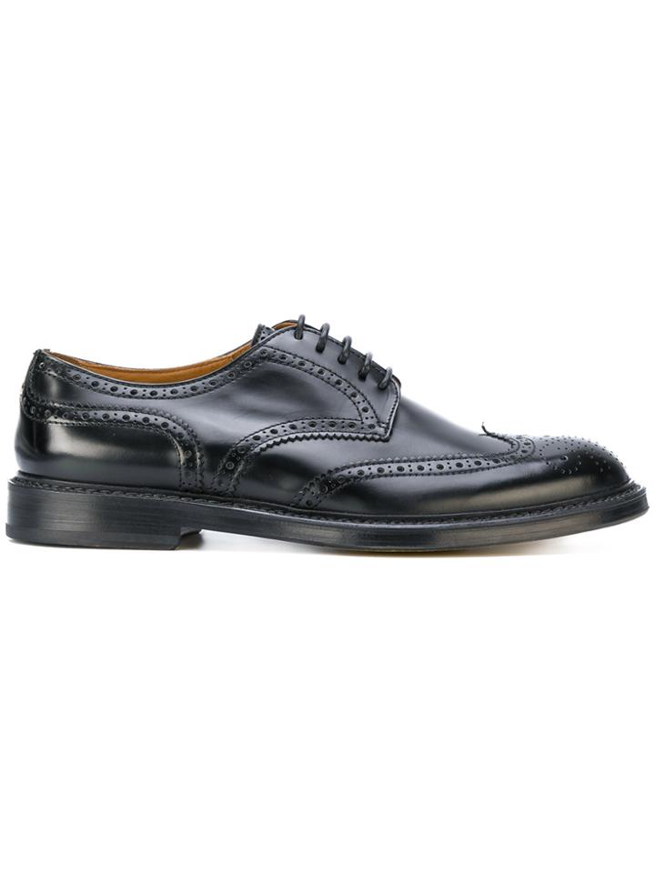 Doucal's Lace-up Brogues - Black