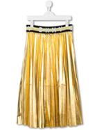 Dkny Kids Pleated Skirt - Gold