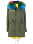 Furs66 Lined Hooded Parka - Green