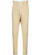 Bassike Drawstring Paper-bag Trousers - Neutrals