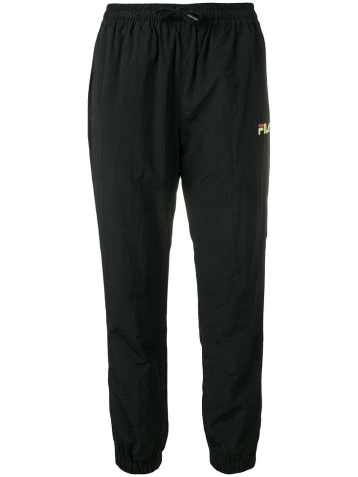 Fila Contrast Logo Track Pants - Black