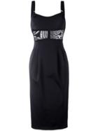 Max Mara - Pleated Pencil Dress - Women - Polyamide/spandex/elastane - 42, Black, Polyamide/spandex/elastane