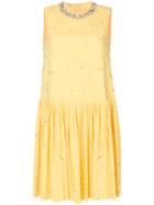 Miu Miu Bead-embellished Dress - Yellow & Orange