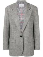 Forte Dei Marmi Couture Check Pattern Blazer - Grey