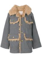 Marc Jacobs Oversized Patch Pocket Coat - Blue