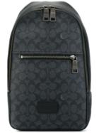 Coach Monogram Backpack, Grey, Pvc