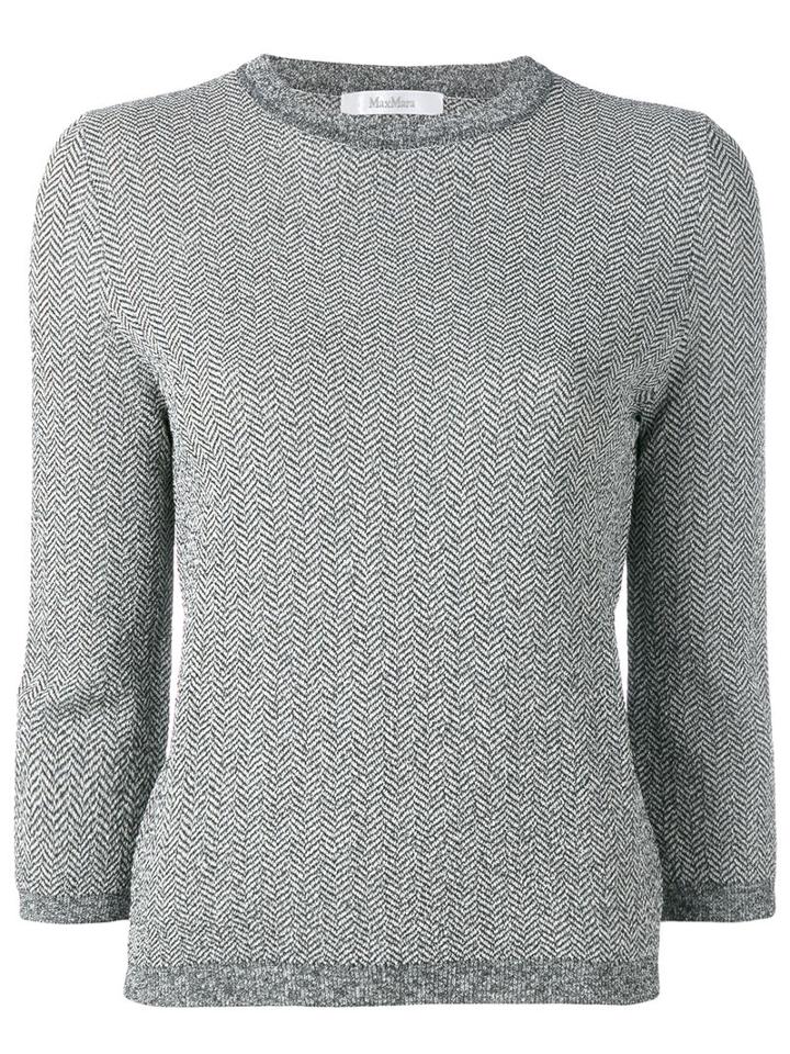 Max Mara - Herringbone Knit - Women - Polyamide/viscose - M, Black, Polyamide/viscose