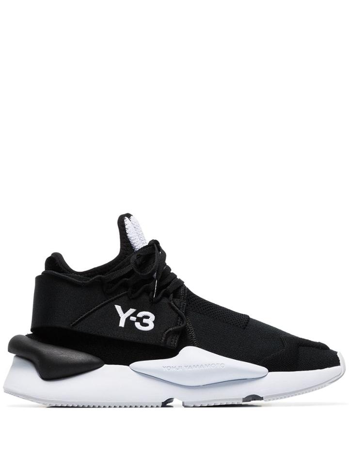 Y-3 Black And White Kaiwa Sneakers