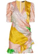 De La Vali Vivienne Printed Silk Wrap Dress - 009 Havanna
