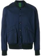 Golden Goose Deluxe Brand Contrast-hem Bomber Jacket - Blue