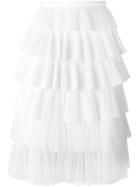 Rochas Pleated Tiered Skirt