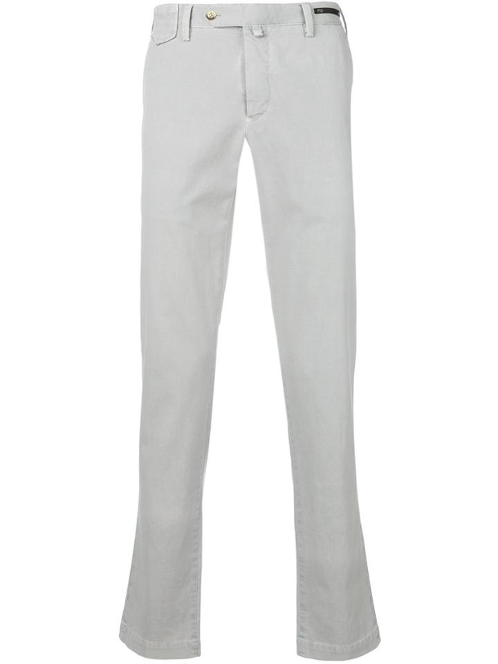 Pt01 Rolled Up Chinos - Grey