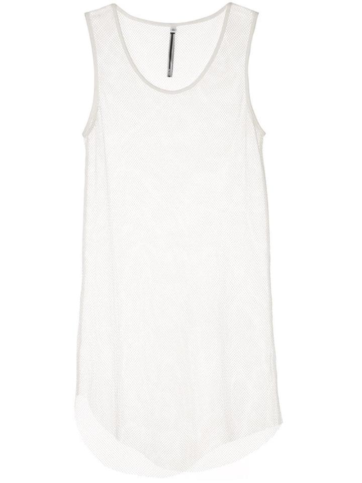 Taylor Contrast Sleeveless Top - White