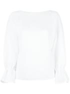 Osman Karla Sweatshirt, Women's, Size: 10, White, Cotton/polyamide