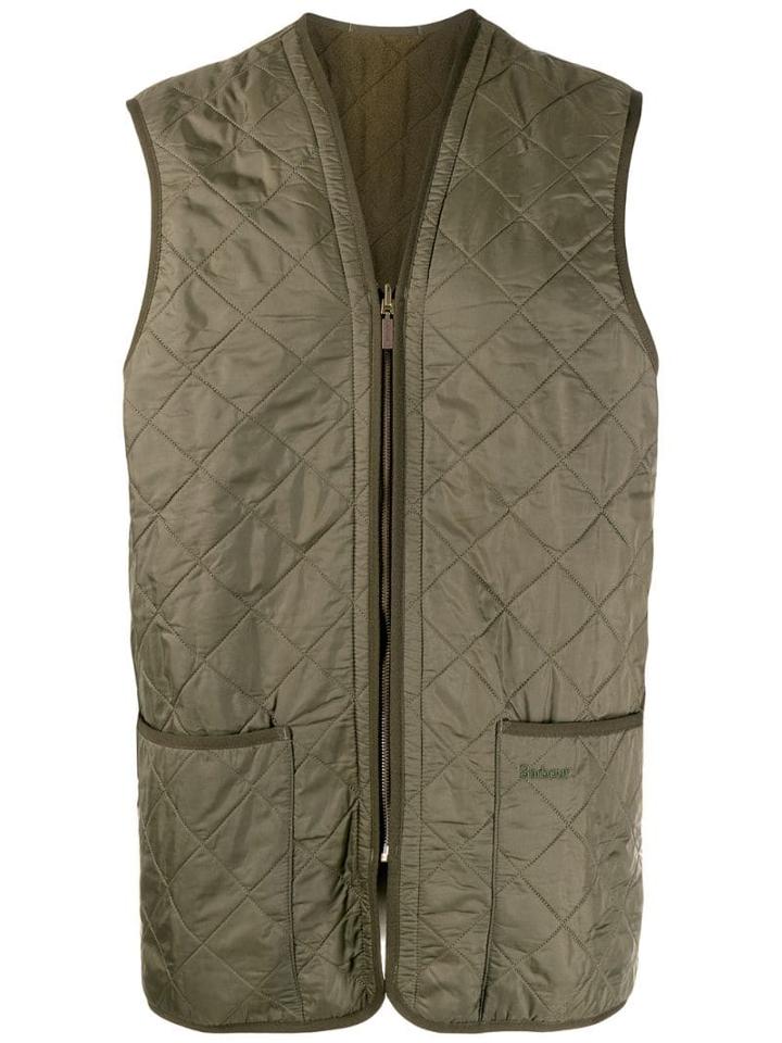 Barbour Quilted Longline Gilet - Green