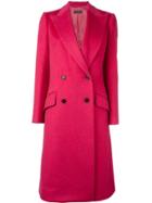 Dolce & Gabbana Double Breasted Coat - Pink & Purple