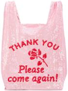 Ashish Sequinned Shopping Tote Bag - Pink & Purple
