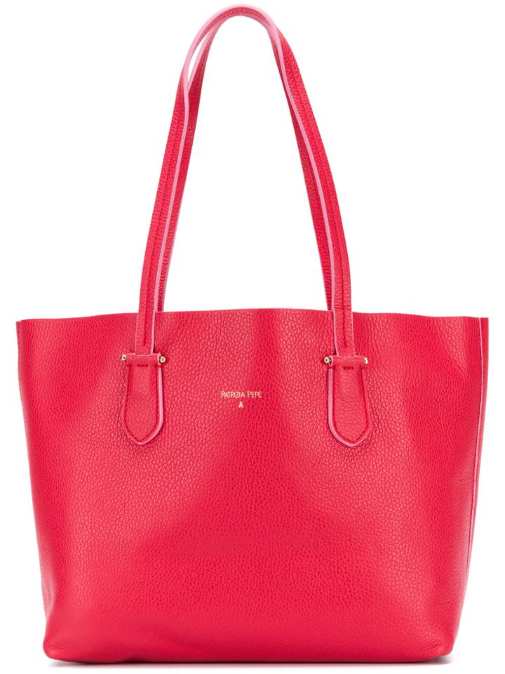 Patrizia Pepe Shopper Tote Bag - Red