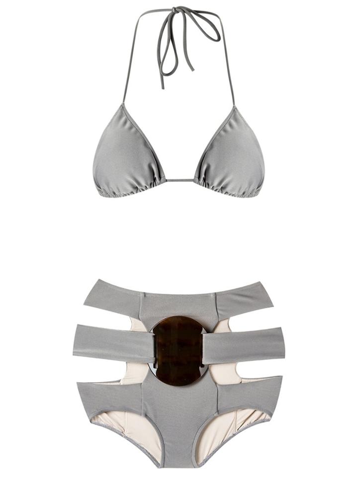 Adriana Degreas Triangle Bikini Set - Grey