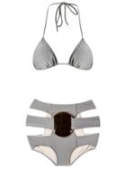 Adriana Degreas Triangle Bikini Set - Grey