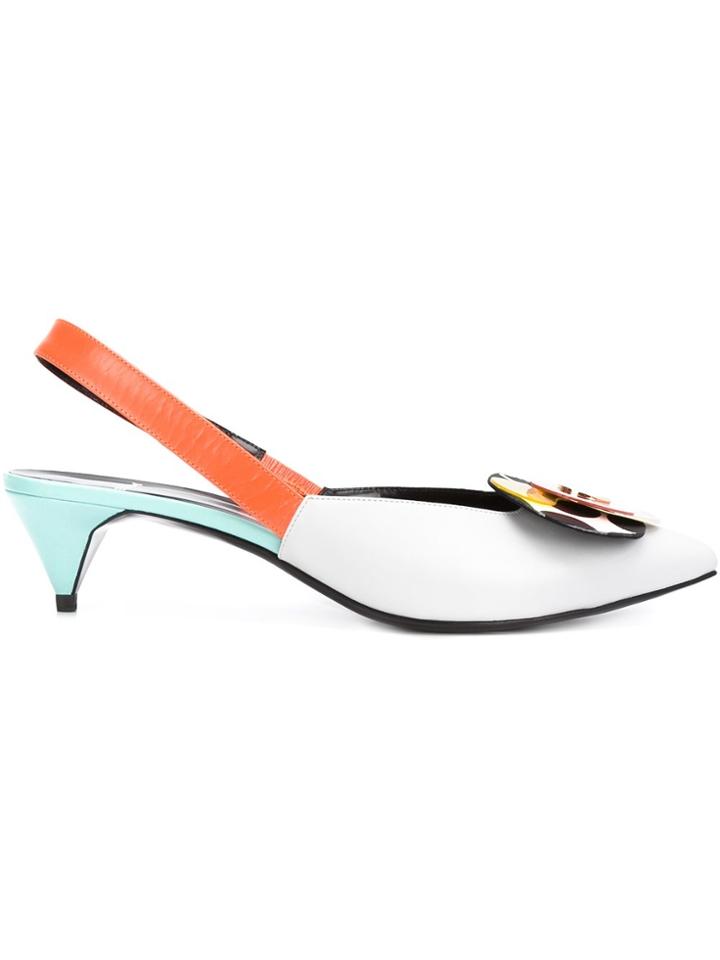 Pierre Hardy 'twist' Slingback Pumps - Multicolour