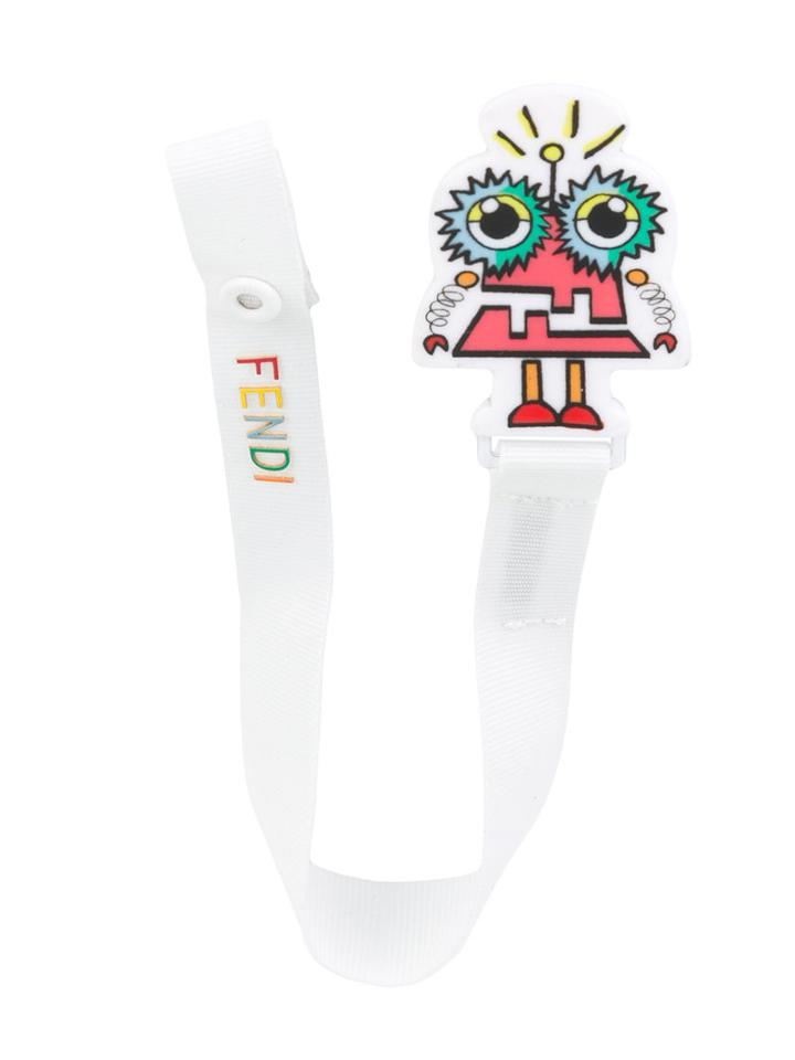 Fendi Kids - Robot Monster Dummy Clip - Kids - Polyester - One Size, White