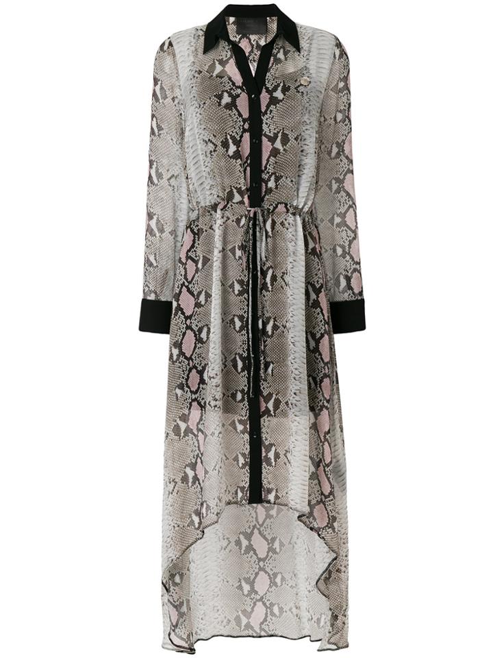 Philipp Plein Sullivan Goldie Long Shirt Dress - Nude & Neutrals
