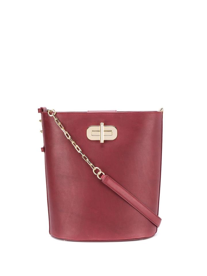Tommy Hilfiger Top Handle Bucket Bag - Red