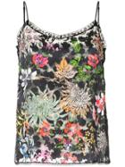 Marc Cain Floral Cami Top - Black